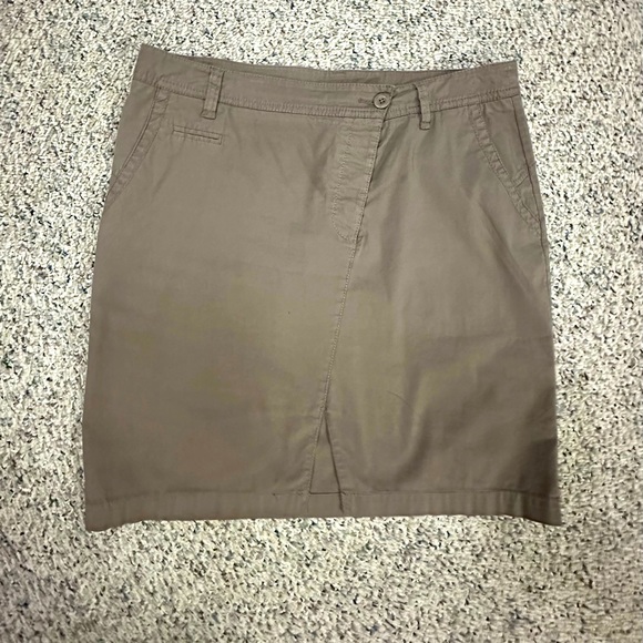 Part Two Women's Dark Khaki mini Skirt - Picture 1 of 7